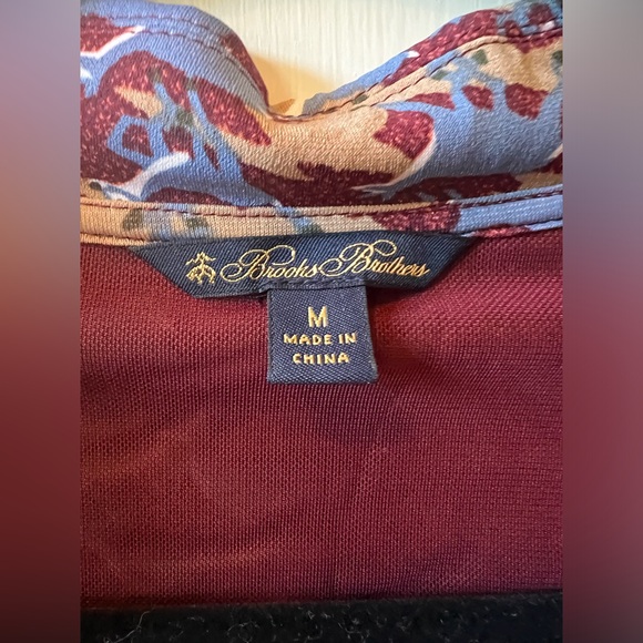 Brooks Brothers | Deer-Print Jersey Faux Wrap Dress - Picture 4 of 6